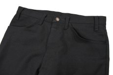 画像2: 93' Used Levi's 517 Polyester Pants Black made in USA スタプレ (2)