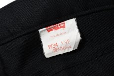 画像5: 93' Used Levi's 517 Polyester Pants Black made in USA スタプレ (5)