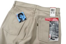 画像4: Deadstock Levi's 517 Polyester Pants Khaki スタプレ (4)