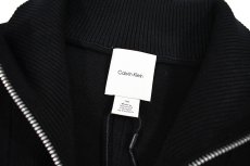 画像5: Calvin Klein Tech Knit Quarter Zip Sweater Black カルバンクライン (5)