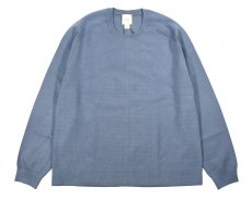 画像1: Calvin Klein Tech Knit Crew Neck Sweater Blue カルバンクライン (1)