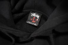 画像4: Deadstock Stussy Print Sweat Hoodie Black (4)