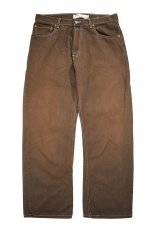 画像1: Deadstock Levi's 569 Denim Pants Reactive Dye Light Brown リーバイス (1)