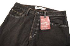 画像2: Deadstock Levi's 567 Loose Boot Cut Denim Pants Reactive Dye Brown リーバイス (2)