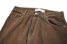 画像2: Deadstock Levi's 569 Denim Pants Reactive Dye Light Brown リーバイス (2)