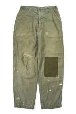 画像1: Used Us Army Damaged OG-107 Utility Trouser (1)