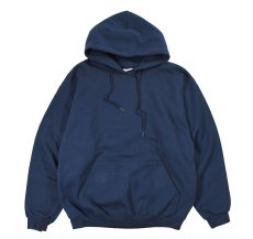 画像1: Used The Cotton Exchange Blank Sweat Hoodie Navy made in USA (1)