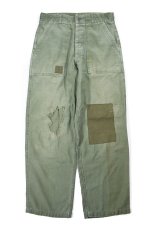 画像1: Used Us Army Damaged OG-107 Utility Trouser (1)