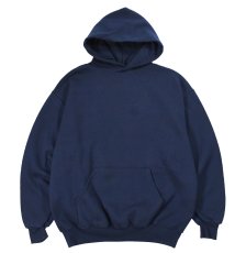 画像1: Used Jerzees Blank Sweat Hoodie Navy made in USA (1)