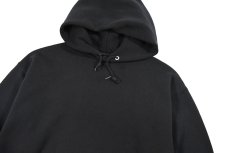 画像2: Used Logo7 Blank Sweat Hoodie Black made in USA (2)