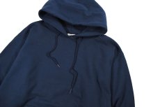 画像2: Used The Cotton Exchange Blank Sweat Hoodie Navy made in USA (2)