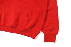 画像3: Used Fruit of the Loom Raglan Sleeve Blank Sweat Hoodie Red made in USA (3)