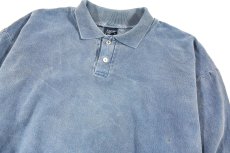 画像2: Used WEK The World Sweat Polo Indigo made in USA (2)