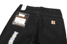 画像4: Deadstock Carhartt Relaxed Fit Denim Pants Black made in USA カーハート (4)