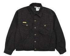 画像1: Prison Blues Denim Western Jacket Rinsed Black プリズンブルース (1)