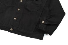 画像3: Prison Blues Denim Western Jacket Rinsed Black プリズンブルース (3)