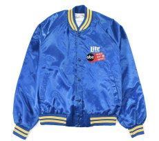 画像1: 【SALE】Used Satin Varsity Jacket (1)