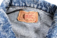 画像4: 87' Used Levi's 70507-0219 Chemical Wash Denim Jacket made in USA (4)