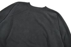 画像2: Used Hanes Raglan Sleeve Blank Sweat Shirt Black (2)