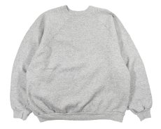 画像1: Used Hanes Raglan Sleeve Blank Sweat Shirt Grey (1)