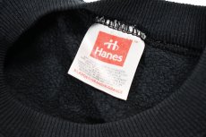 画像4: Used Hanes Raglan Sleeve Blank Sweat Shirt Black (4)