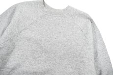 画像2: Used Hanes Raglan Sleeve Blank Sweat Shirt Grey (2)