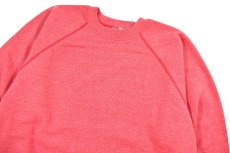 画像2: Used Hanes Raglan Sleeve Blank Sweat Shirt Red made in USA (2)