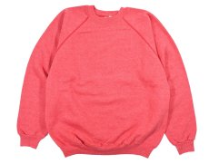 画像1: Used Hanes Raglan Sleeve Blank Sweat Shirt Red made in USA (1)