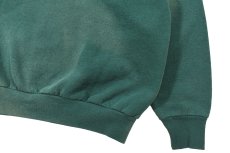 画像3: Used Fruit of the Loom Bleached Sweat Shirt Green made in USA (3)