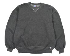 画像1: Deadstock Russell Athletic Sweat Shirt Over Dye Black made in USA (1)