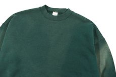 画像2: Used Fruit of the Loom Bleached Sweat Shirt Green made in USA (2)