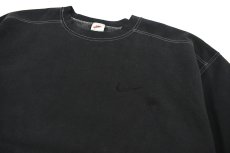 画像2: Used Nike Short Sleeve Sweat Shirt Over Dye Black made in USA (2)