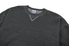 画像2: Deadstock Russell Athletic Sweat Shirt Over Dye Black made in USA (2)