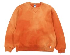 画像1: Used Russell Athletic Bleached Sweat Shirt Orange (1)