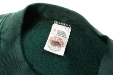 画像4: Used Fruit of the Loom Bleached Sweat Shirt Green made in USA (4)