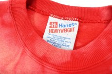 画像4: Used Hanes Bleached Sweat Shirt Red made in USA (4)