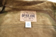 画像4: Used Gap Suede Trucker Jacket Brown (4)