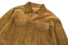 画像2: Used Gap Suede Trucker Jacket Brown (2)