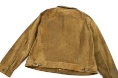 画像6: Used Gap Suede Trucker Jacket Brown (6)