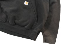 画像3: Used Carhartt Sweat Hoodie Fade Black (3)