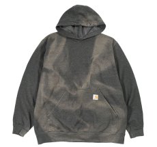 画像1: Used Carhartt Sweat Hoodie Fade Charcoal (1)