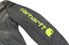 画像5: Used Carhartt Sweat Hoodie Fade Charcoal (5)