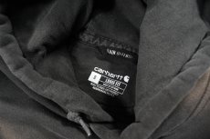 画像4: Used Carhartt Sweat Hoodie Fade Charcoal (4)