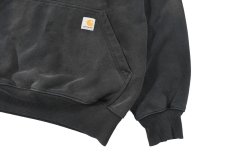 画像3: Used Carhartt Sweat Hoodie Fade Black (3)