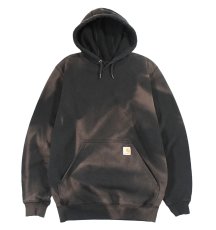 画像1: Used Carhartt Sweat Hoodie Fade Black (1)