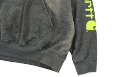 画像3: Used Carhartt Sweat Hoodie Fade Charcoal (3)