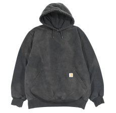 画像1: Used Carhartt Sweat Hoodie Fade Black (1)