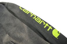 画像4: Used Carhartt Sweat Hoodie Fade Charcoal (4)