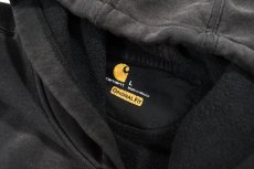 画像4: Used Carhartt Sweat Hoodie Fade Black (4)