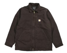 画像1: Used Carhartt Duck Ridge Coat Dark Brown (1)